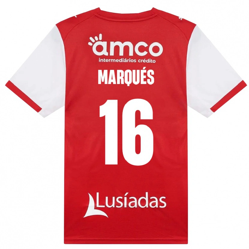 Danxen Kinder Tommy Marqués #16 Weiß Rot Schwarz Heimtrikot Trikot 2026/27 T-Shirt