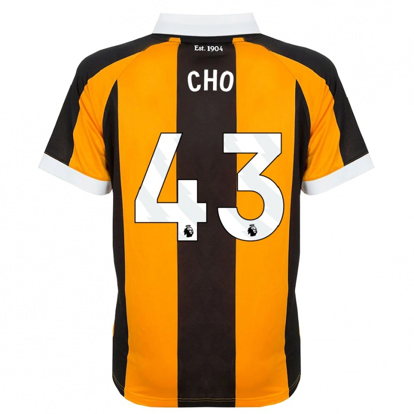 Danxen Kinder Mohamed-Ali Cho #43 Orange Schwarz Weiß Heimtrikot Trikot 2026/27 T-Shirt