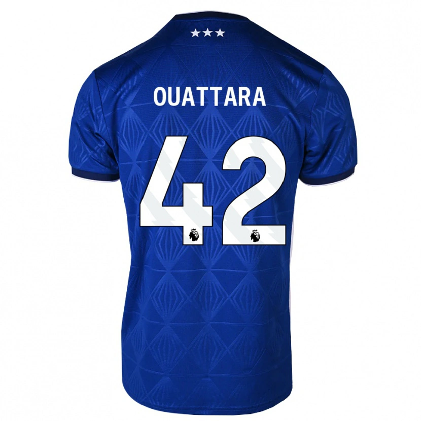 Danxen Kinder Abdoul Ouattara #42 Mittelblau Weiß Rot Heimtrikot Trikot 2026/27 T-Shirt