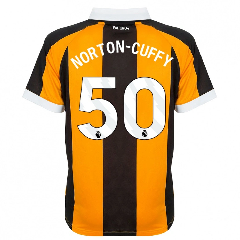 Danxen Kinder Brooke Norton-Cuffy #50 Orange Schwarz Weiß Heimtrikot Trikot 2026/27 T-Shirt