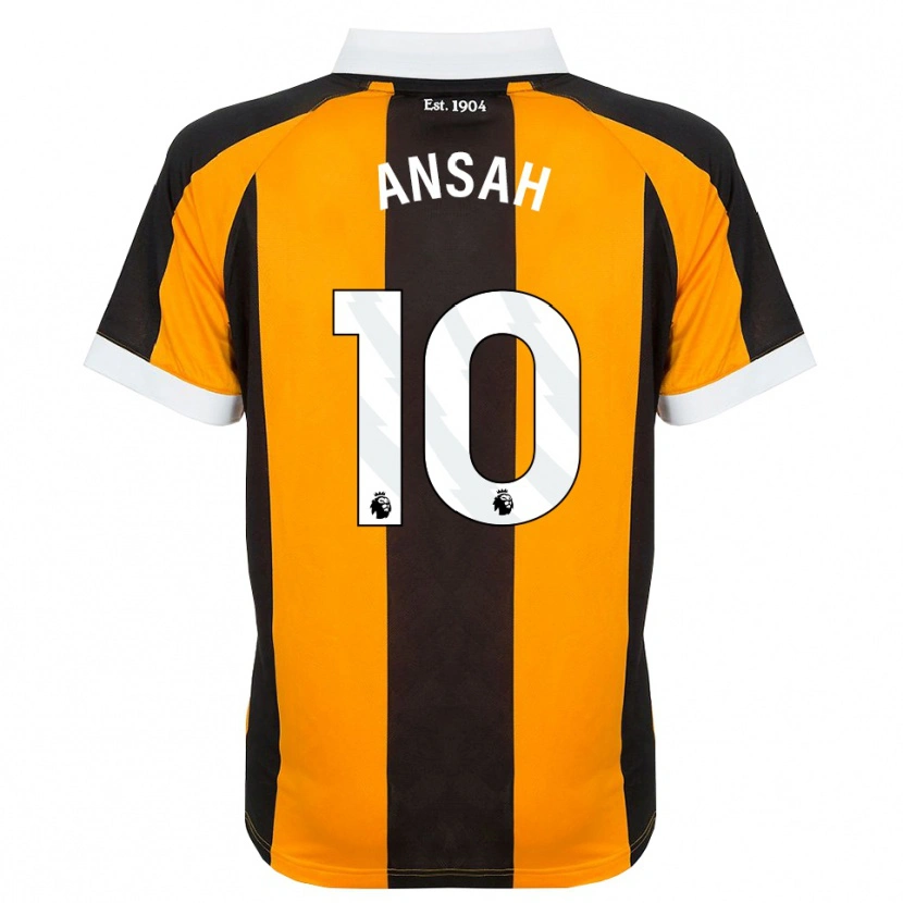 Danxen Kinder Ilyas Ansah #10 Orange Schwarz Weiß Heimtrikot Trikot 2026/27 T-Shirt