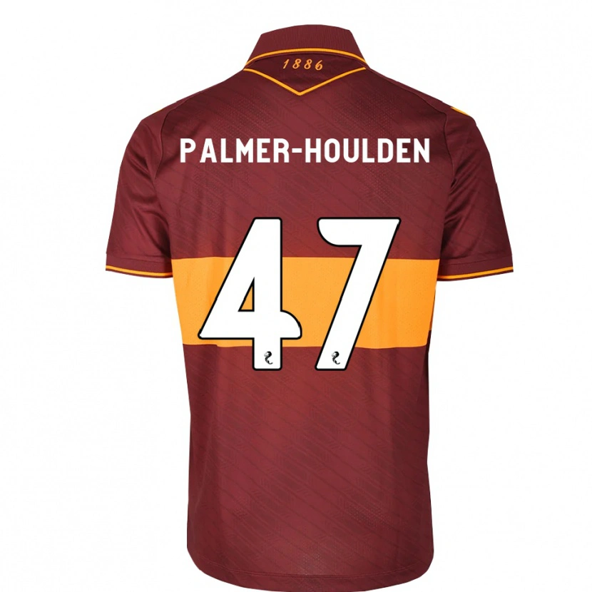 Danxen Kinder Seb Palmer-Houlden #47 Orange Maroon Auswärtstrikot Trikot 2026/27 T-Shirt