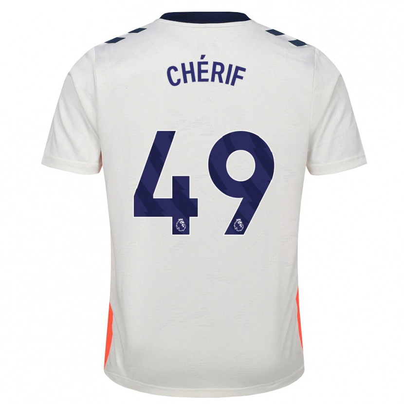 Danxen Kinder Sidiki Chérif #49 Weiß Orange Königsblau Auswärtstrikot Trikot 2026/27 T-Shirt