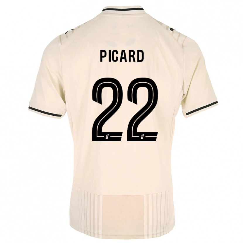 Danxen Herren Hugo Picard #22 Altgold Schwarz Antikweiß Auswärtstrikot Trikot 2026/27 T-Shirt