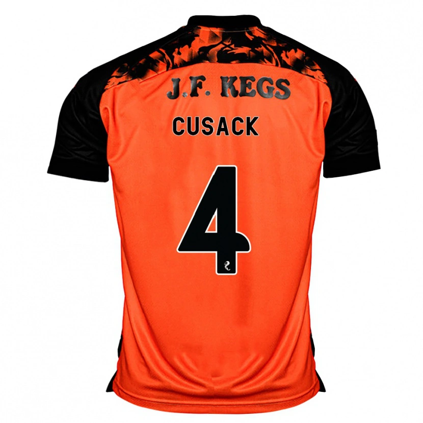 Danxen Herren Abbie Cusack #4 Orange Schwarz Weiß Heimtrikot Trikot 2026/27 T-Shirt