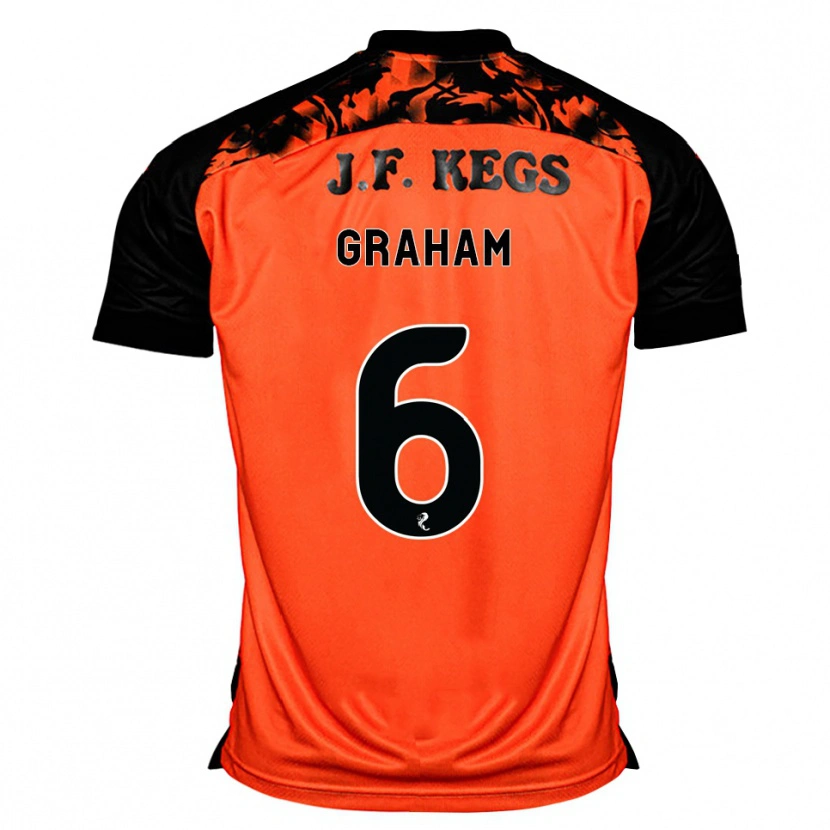 Danxen Herren Ross Graham #6 Orange Schwarz Weiß Heimtrikot Trikot 2026/27 T-Shirt