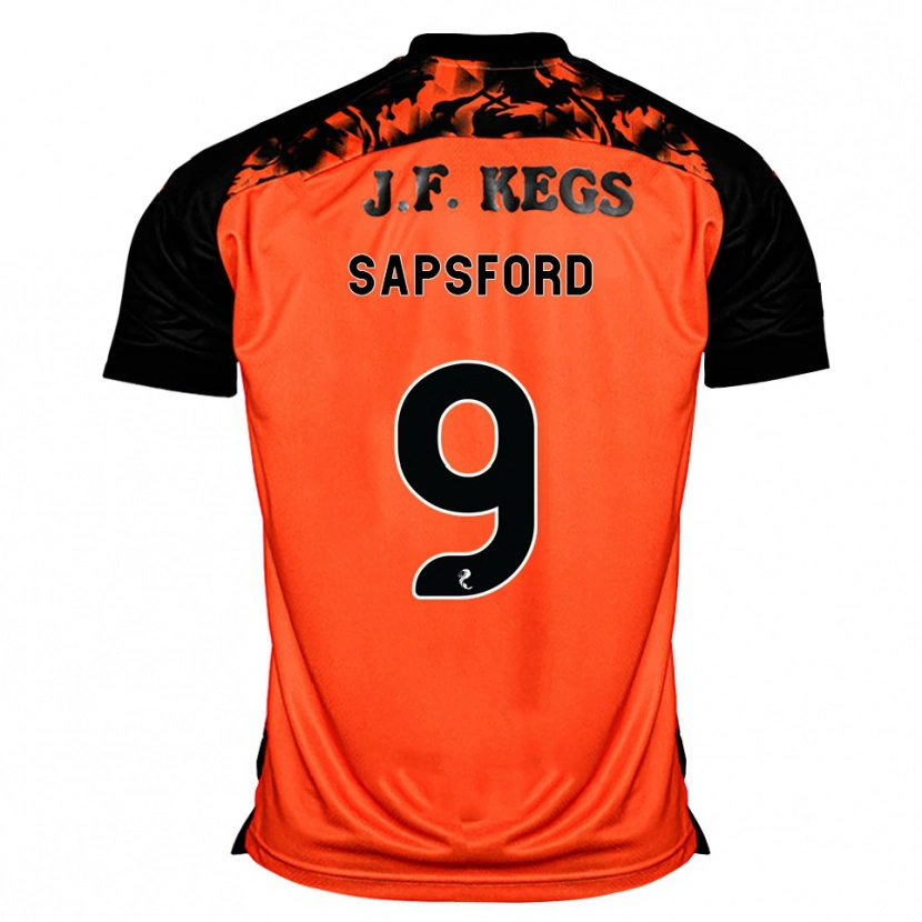 Danxen Herren Zachary Sapsford #9 Orange Schwarz Weiß Heimtrikot Trikot 2026/27 T-Shirt