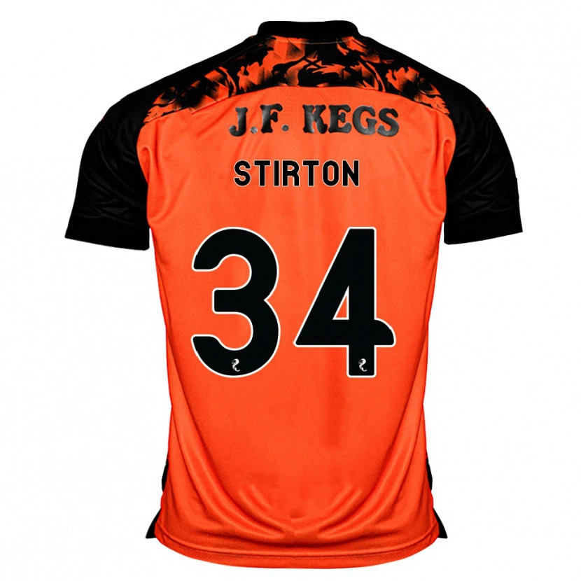 Danxen Herren Owen Stirton #34 Orange Schwarz Weiß Heimtrikot Trikot 2026/27 T-Shirt