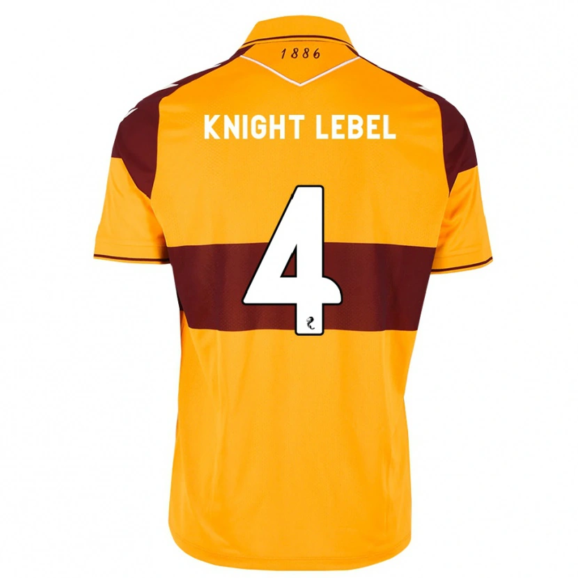 Danxen Herren Jamie Knight-Lebel #4 Maroon Orange Heimtrikot Trikot 2026/27 T-Shirt