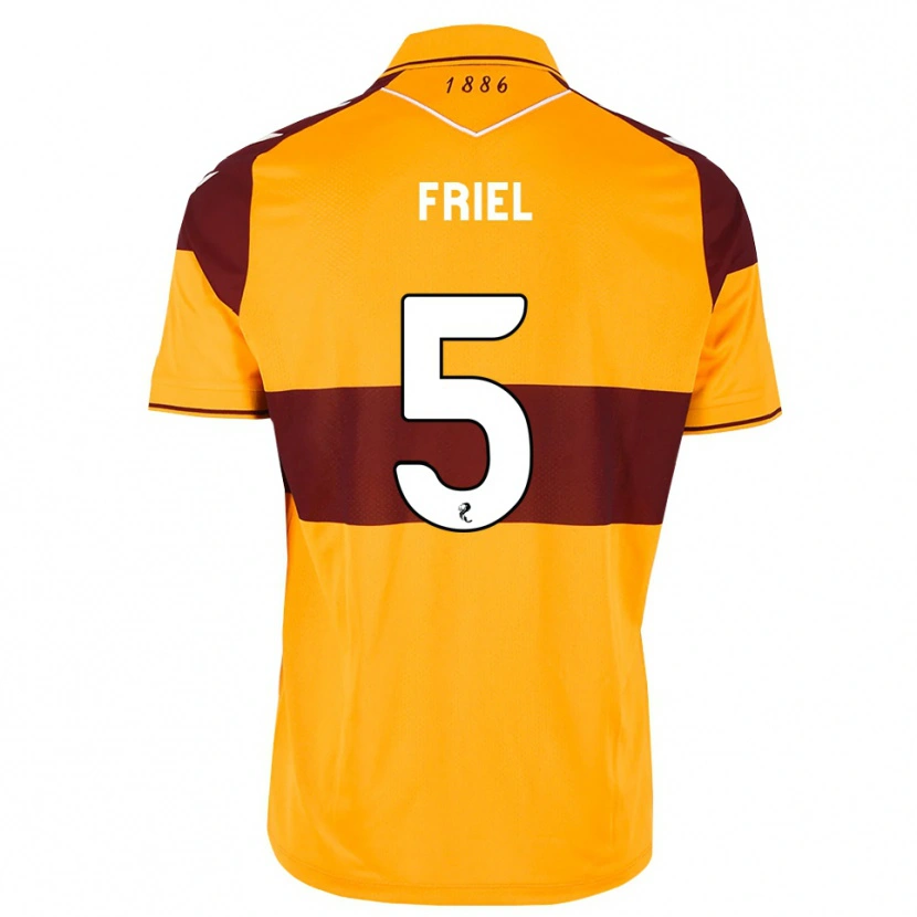 Danxen Herren Jon-Joe Friel #5 Maroon Orange Heimtrikot Trikot 2026/27 T-Shirt