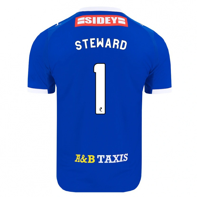 Danxen Herren Toby Steward #1 Blau Rot Gelb Heimtrikot Trikot 2026/27 T-Shirt