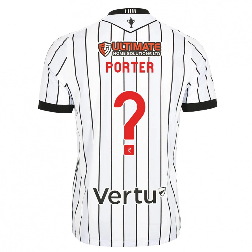 Danxen Herren Ryan Porter #0 Weiß Schwarz Rot Heimtrikot Trikot 2026/27 T-Shirt