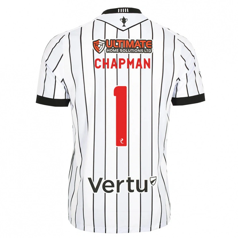 Danxen Herren Jacob Chapman #1 Weiß Schwarz Rot Heimtrikot Trikot 2026/27 T-Shirt