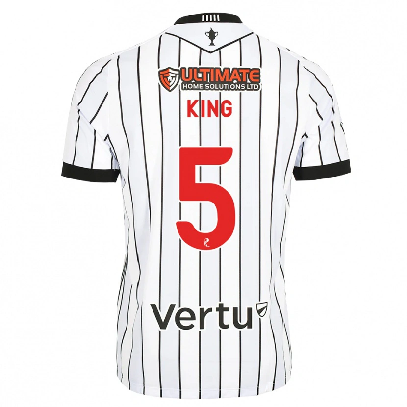 Danxen Herren Richard King #5 Weiß Schwarz Rot Heimtrikot Trikot 2026/27 T-Shirt