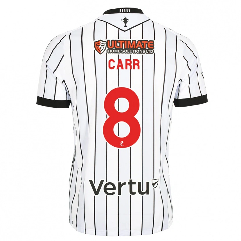 Danxen Herren Ryan Carr #8 Weiß Schwarz Rot Heimtrikot Trikot 2026/27 T-Shirt