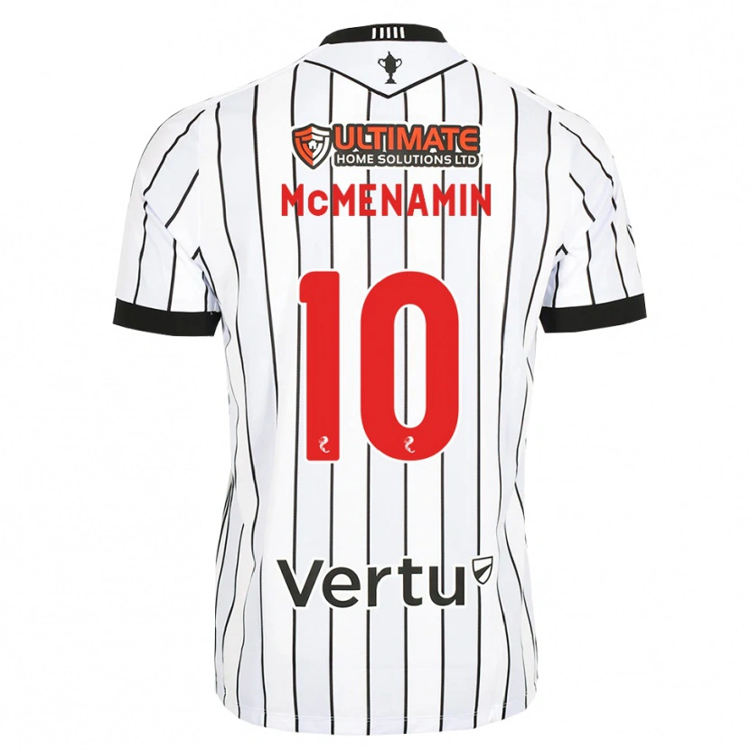 Danxen Herren Conor Mcmenamin #10 Weiß Schwarz Rot Heimtrikot Trikot 2026/27 T-Shirt