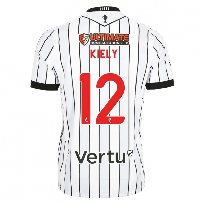 Danxen Herren Noel Kiely #12 Weiß Schwarz Rot Heimtrikot Trikot 2026/27 T-Shirt