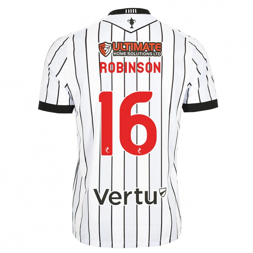 Danxen Herren Sam Robinson #16 Weiß Schwarz Rot Heimtrikot Trikot 2026/27 T-Shirt