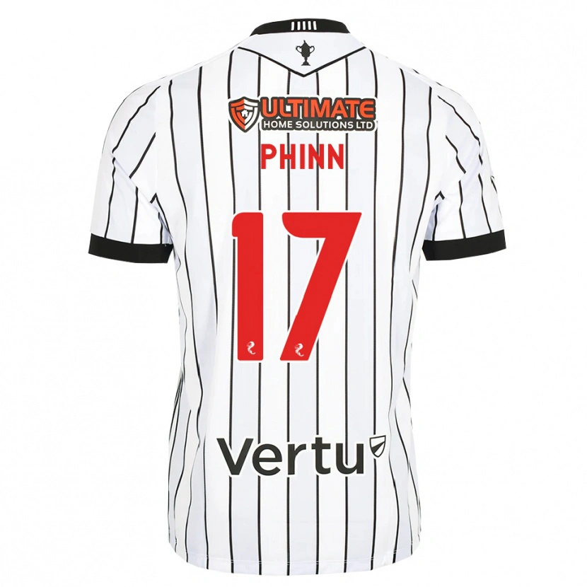 Danxen Herren Shaun Phinn #17 Weiß Schwarz Rot Heimtrikot Trikot 2026/27 T-Shirt