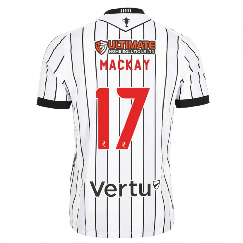 Danxen Herren Rory Mackay #17 Weiß Schwarz Rot Heimtrikot Trikot 2026/27 T-Shirt