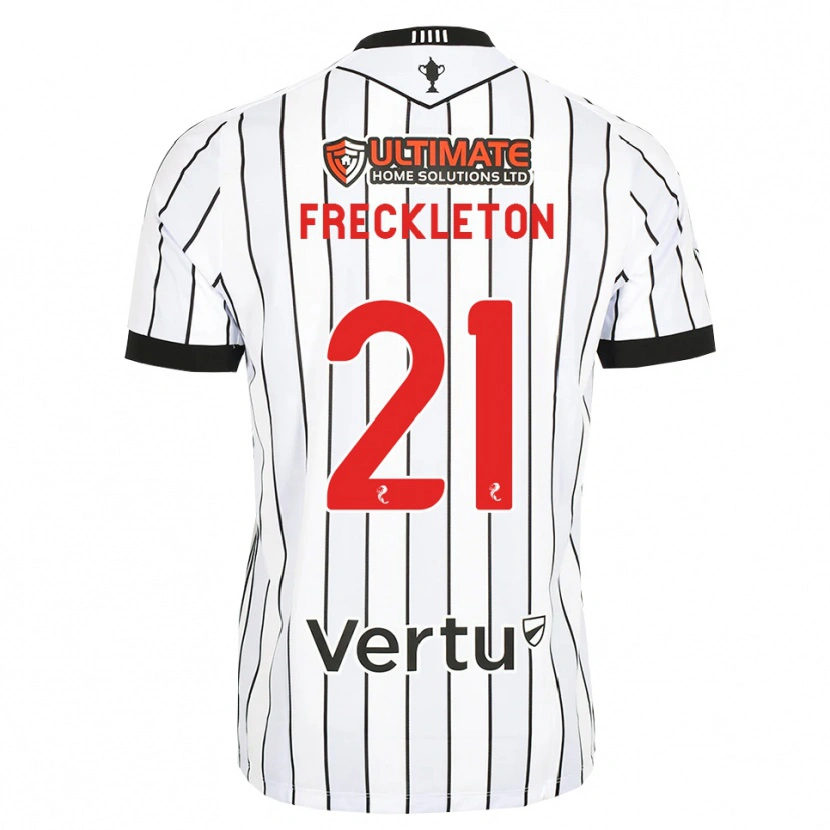 Danxen Herren Miguel Freckleton #21 Weiß Schwarz Rot Heimtrikot Trikot 2026/27 T-Shirt