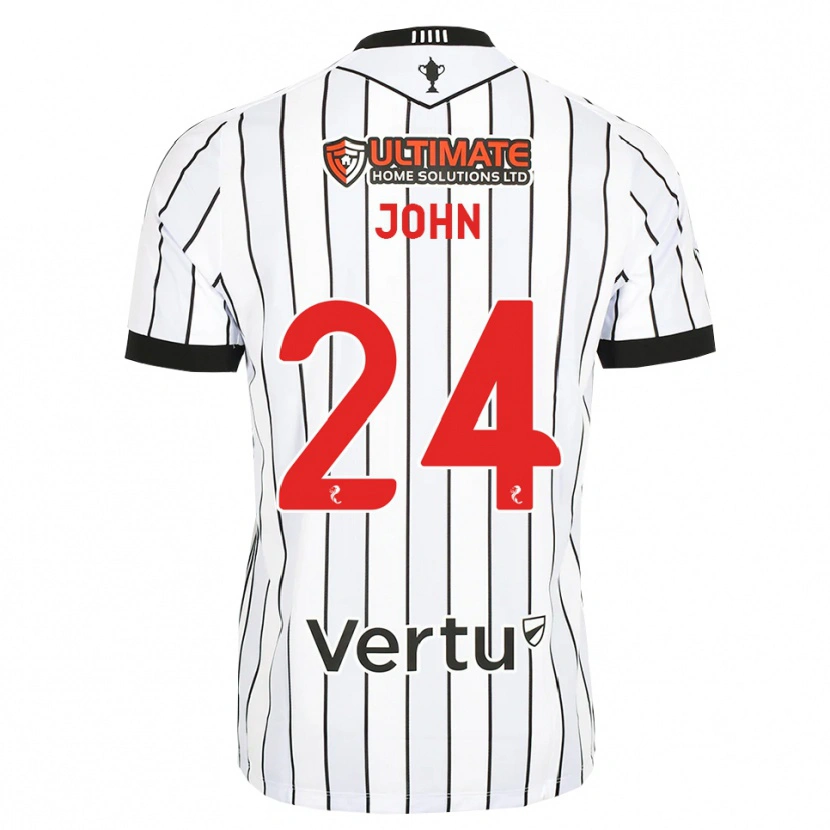 Danxen Herren Declan John #24 Weiß Schwarz Rot Heimtrikot Trikot 2026/27 T-Shirt