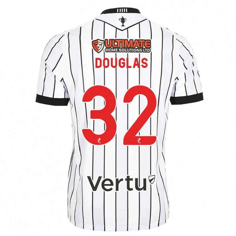 Danxen Herren Luke Douglas #32 Weiß Schwarz Rot Heimtrikot Trikot 2026/27 T-Shirt