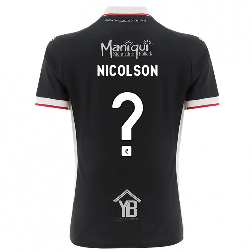 Danxen Herren Amanda Nicolson #0 Schwarz Weiß Rot Heimtrikot Trikot 2026/27 T-Shirt