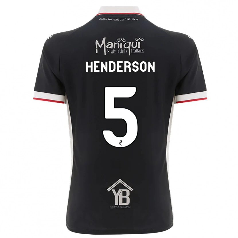 Danxen Herren Liam Henderson #5 Schwarz Weiß Rot Heimtrikot Trikot 2026/27 T-Shirt