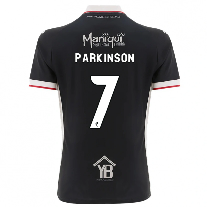 Danxen Herren Ben Parkinson #7 Schwarz Weiß Rot Heimtrikot Trikot 2026/27 T-Shirt