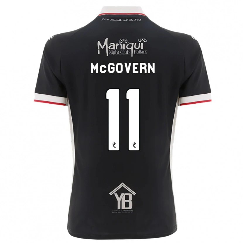 Danxen Herren Paul Mcgovern #11 Schwarz Weiß Rot Heimtrikot Trikot 2026/27 T-Shirt