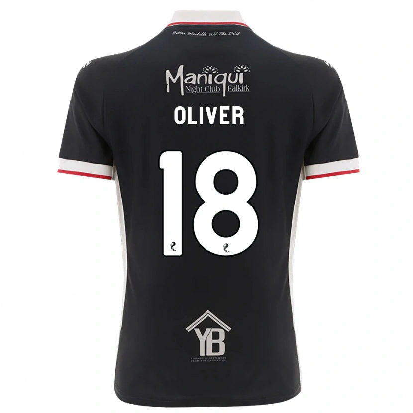 Danxen Herren Gary Oliver #18 Schwarz Weiß Rot Heimtrikot Trikot 2026/27 T-Shirt