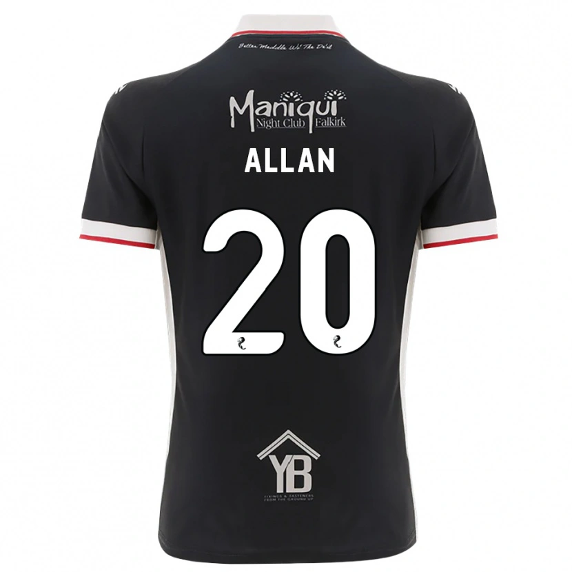 Danxen Herren Connor Allan #20 Schwarz Weiß Rot Heimtrikot Trikot 2026/27 T-Shirt