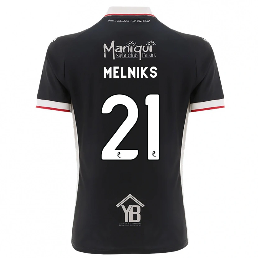 Danxen Herren Deniss Melniks #21 Schwarz Weiß Rot Heimtrikot Trikot 2026/27 T-Shirt