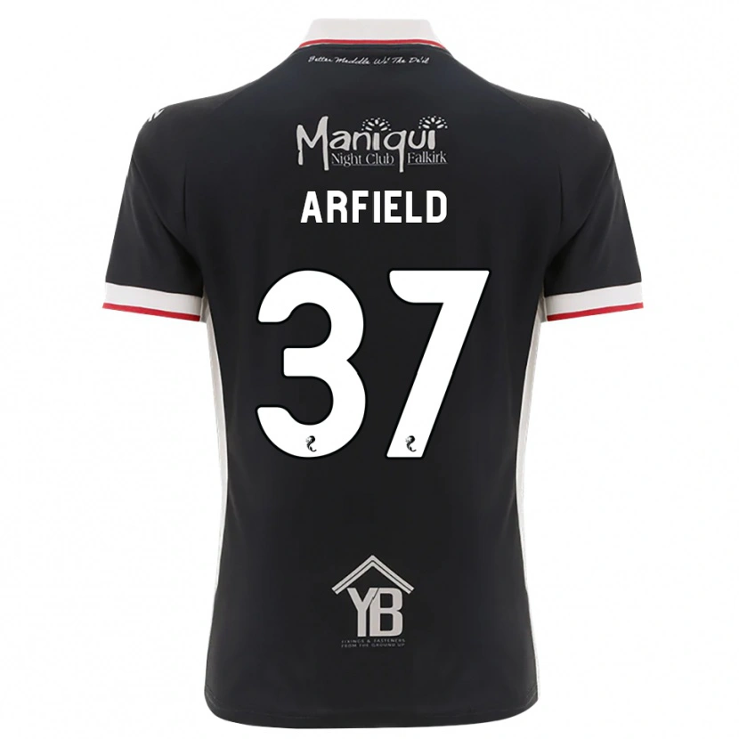 Danxen Herren Scott Arfield #37 Schwarz Weiß Rot Heimtrikot Trikot 2026/27 T-Shirt