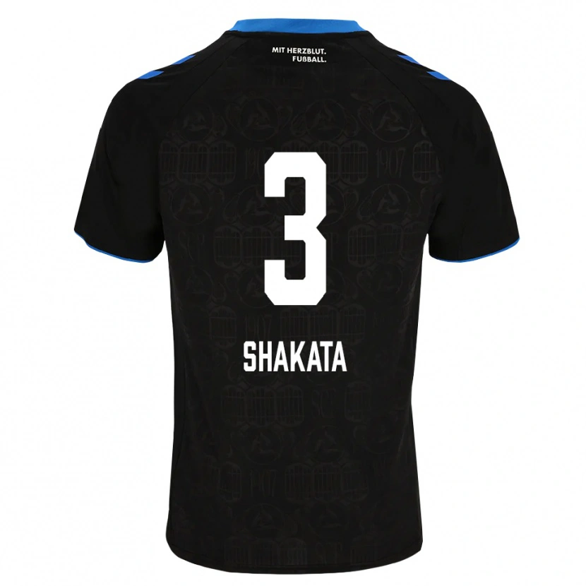 Danxen Herren Haruto Shakata #3 Schwarz Weiß Rot Heimtrikot Trikot 2026/27 T-Shirt