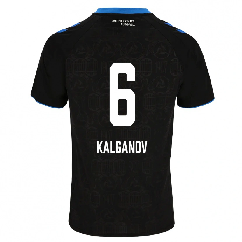Danxen Herren Levin Kalganov #6 Schwarz Weiß Rot Heimtrikot Trikot 2026/27 T-Shirt