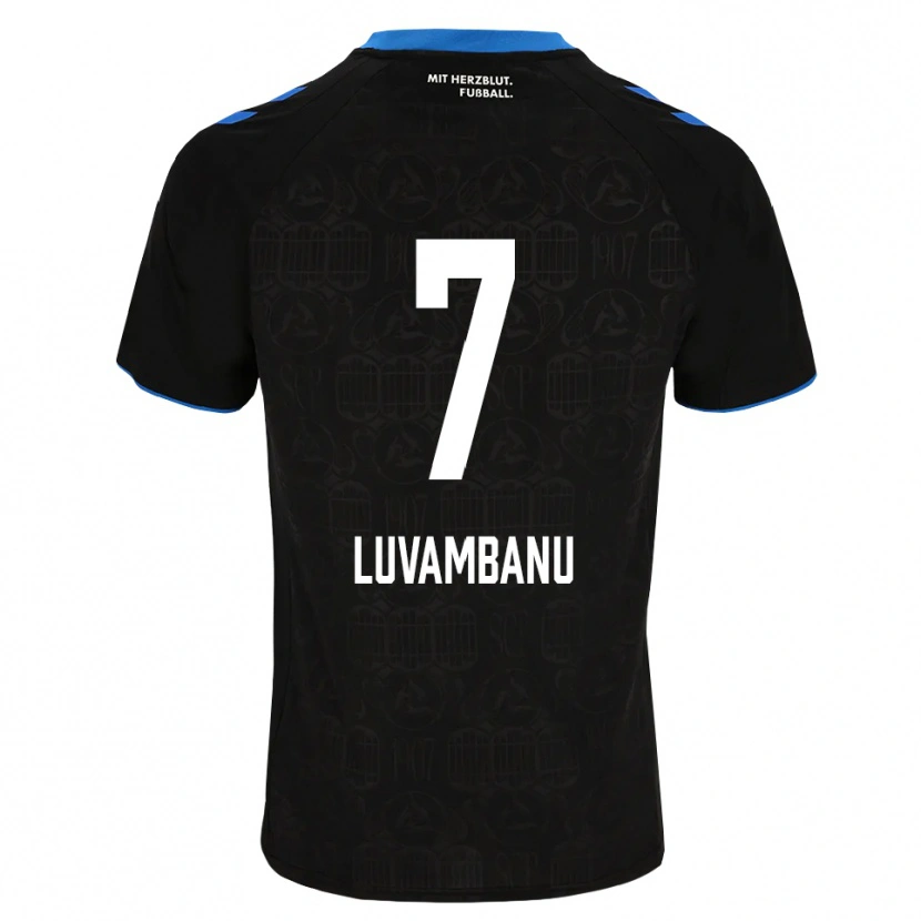 Danxen Herren Danell Luvambanu #7 Schwarz Weiß Rot Heimtrikot Trikot 2026/27 T-Shirt