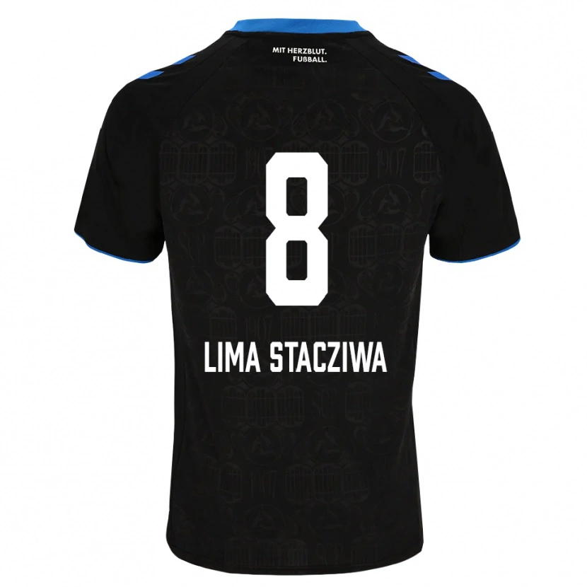 Danxen Herren Neo Lima Stacziwa #8 Schwarz Weiß Rot Heimtrikot Trikot 2026/27 T-Shirt