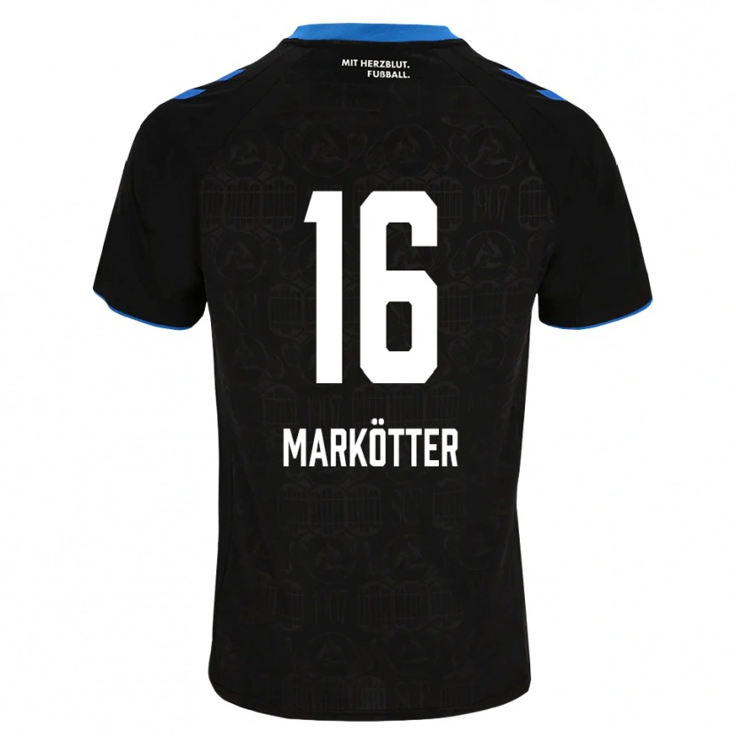 Danxen Herren Jonah Markötter #16 Schwarz Weiß Rot Heimtrikot Trikot 2026/27 T-Shirt