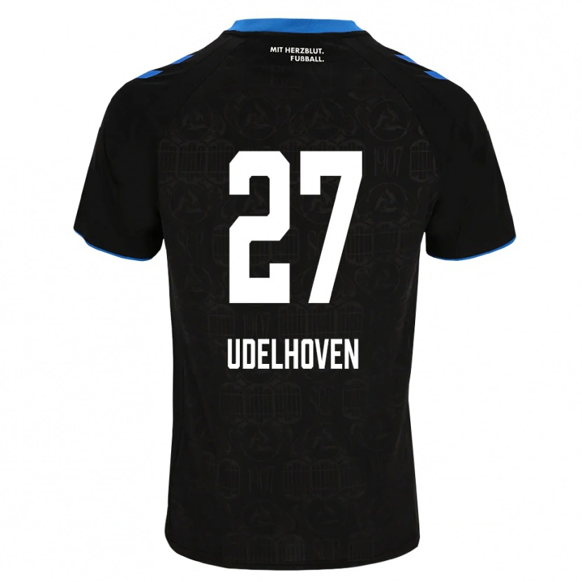 Danxen Herren Joel Udelhoven #27 Schwarz Weiß Rot Heimtrikot Trikot 2026/27 T-Shirt