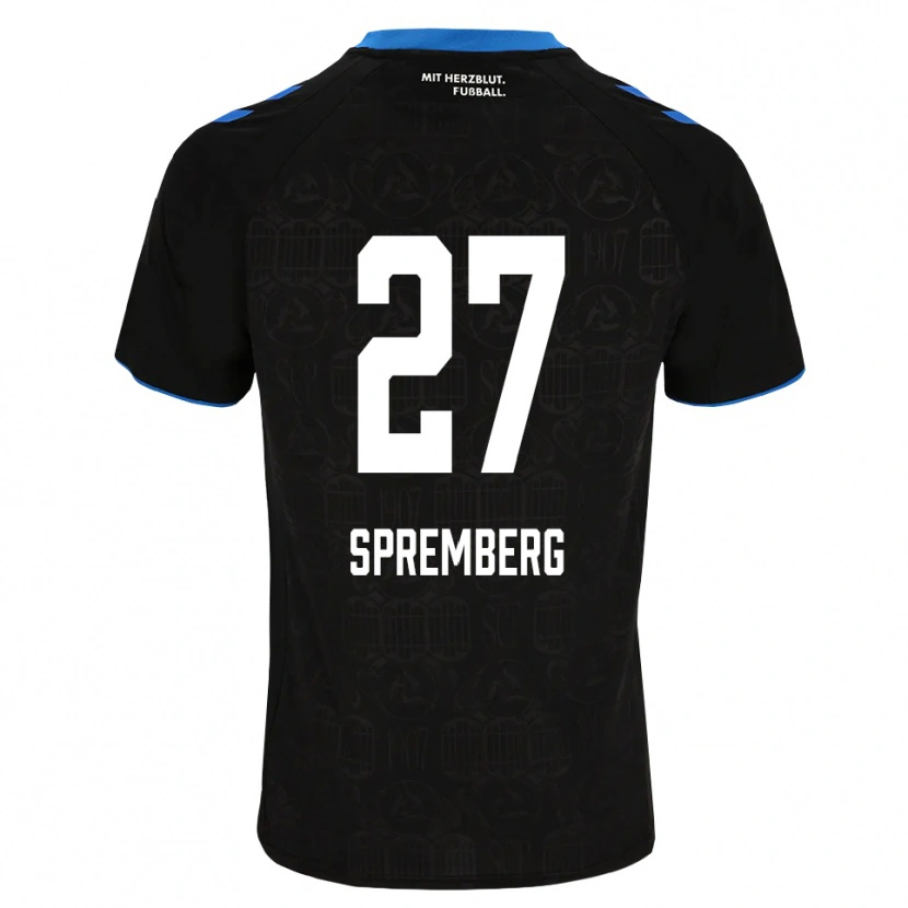 Danxen Herren Lenn Spremberg #27 Schwarz Weiß Rot Heimtrikot Trikot 2026/27 T-Shirt