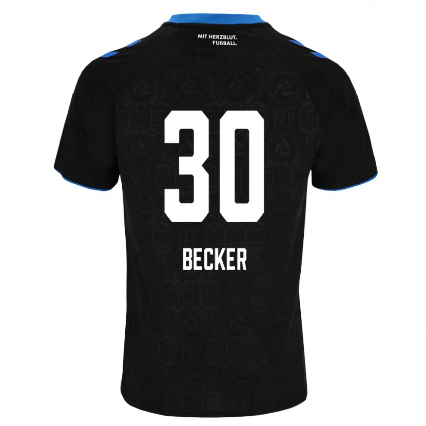 Danxen Herren Mark Becker #30 Schwarz Weiß Rot Heimtrikot Trikot 2026/27 T-Shirt