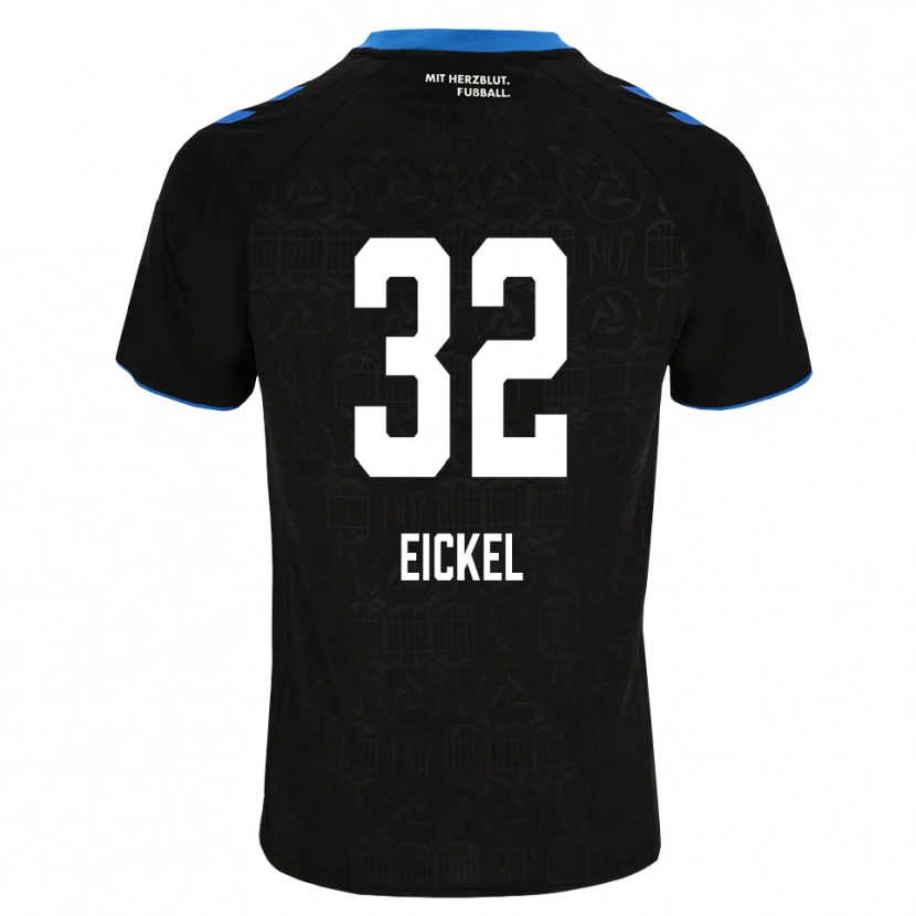 Danxen Herren Lasse Eickel #32 Schwarz Weiß Rot Heimtrikot Trikot 2026/27 T-Shirt