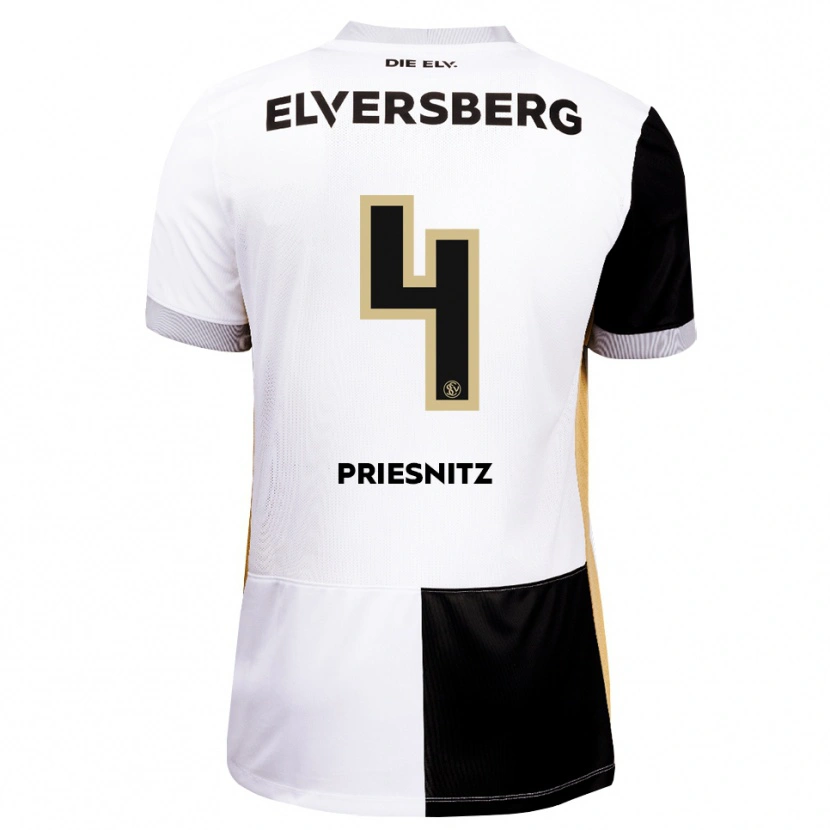 Danxen Herren Julius Priesnitz #4 Schwarz Weiß Braun Heimtrikot Trikot 2026/27 T-Shirt