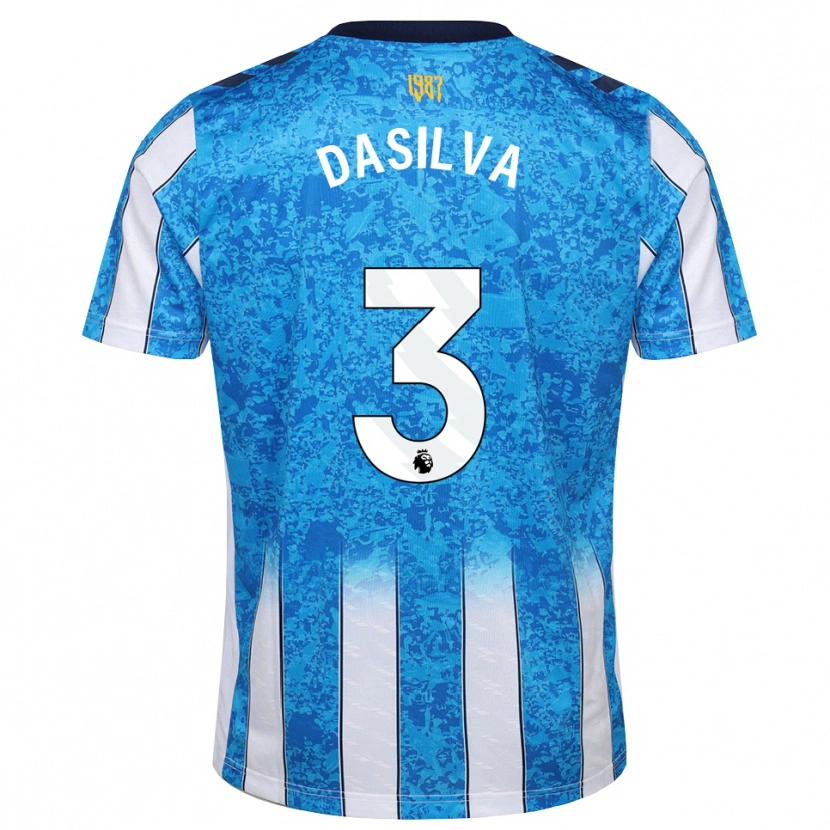 Danxen Herren Jay Dasilva #3 Weiß Blau Orange Heimtrikot Trikot 2026/27 T-Shirt