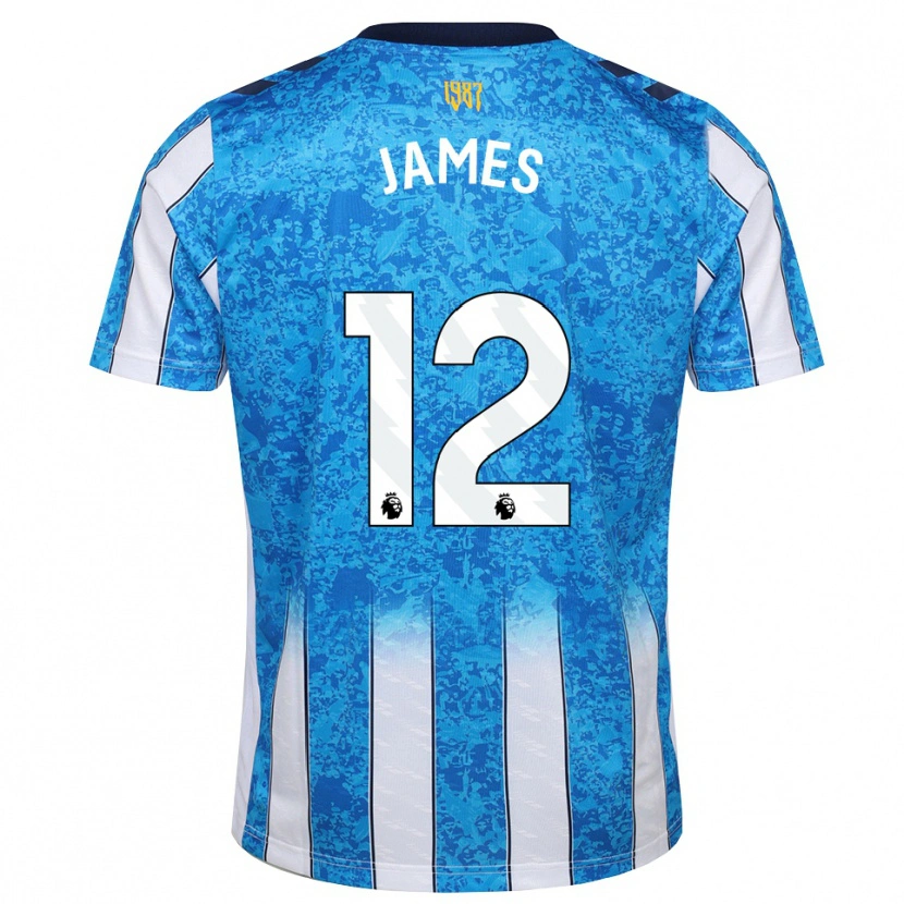 Danxen Herren Jack James #12 Weiß Blau Orange Heimtrikot Trikot 2026/27 T-Shirt
