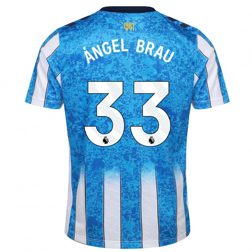 Danxen Herren Miguel Ángel Brau #33 Weiß Blau Orange Heimtrikot Trikot 2026/27 T-Shirt