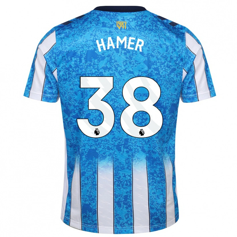 Danxen Herren Gustavo Hamer #38 Weiß Blau Orange Heimtrikot Trikot 2026/27 T-Shirt