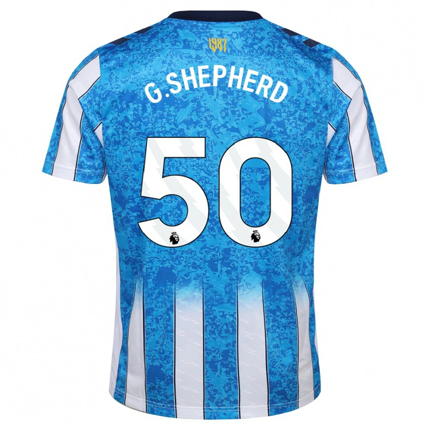 Danxen Herren George Shepherd #50 Weiß Blau Orange Heimtrikot Trikot 2026/27 T-Shirt